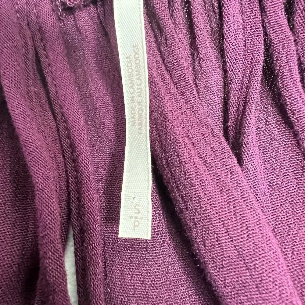 Free People Flutter By Lace Blouse Purple Small